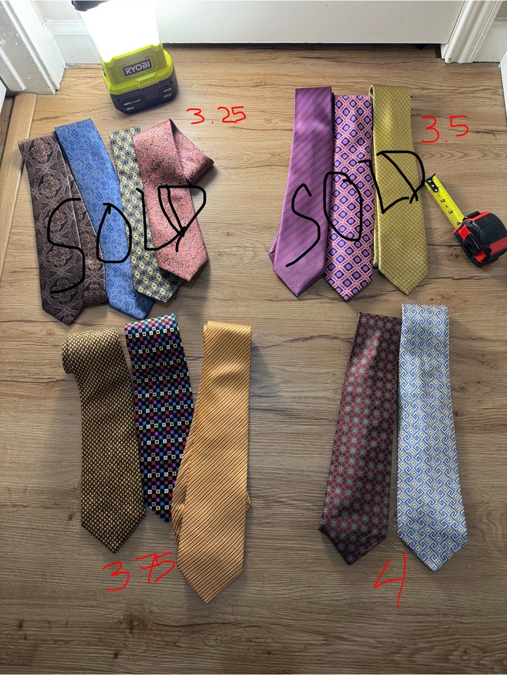 Stefano Ricci Silk Ties Lot of 3 Mens Designer Italian Luxury Neckwear Business